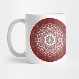 Peculiar Floral Pattern-Maroon Mandala Intricate Patterns Symmetrical Design -Koralle Mug